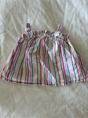 Wonder Nation Girls 2T Multicolor Striped Sleeveless Tank Top